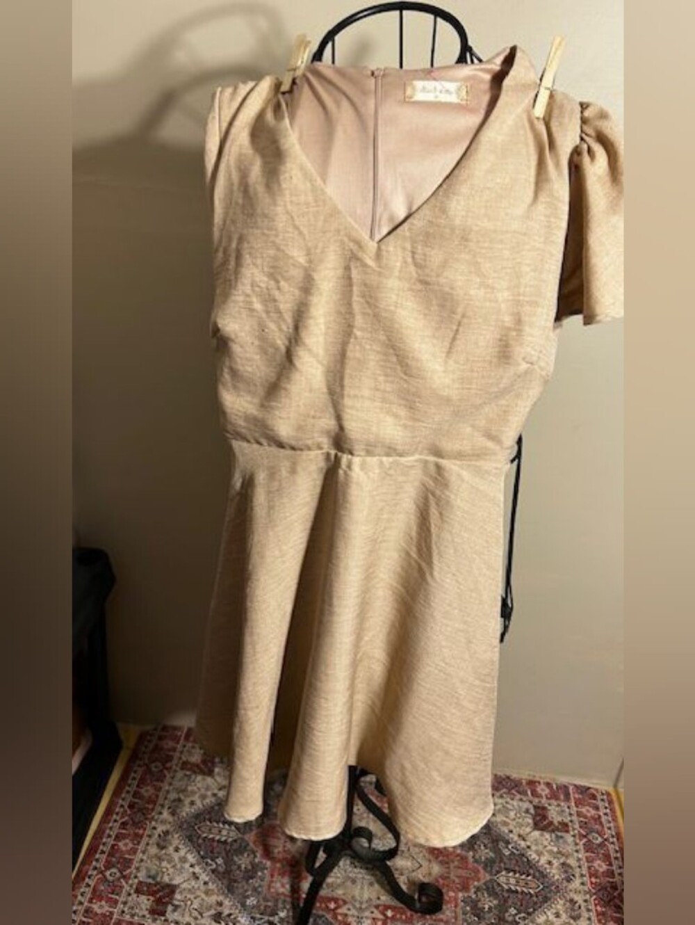 Alterd state size small womens tan  casual wear dress